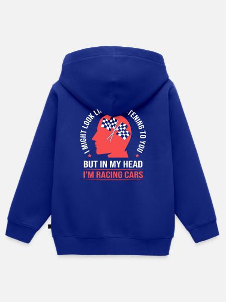 Drag Race - Kinder Premium Organic Zip Hoodie - Royalblau