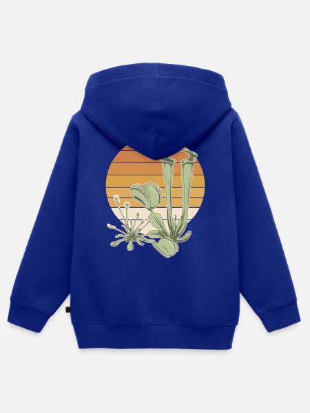 WüstenSand im Abendlicht - Kinder Premium Organic Zip Hoodie - Royalblau