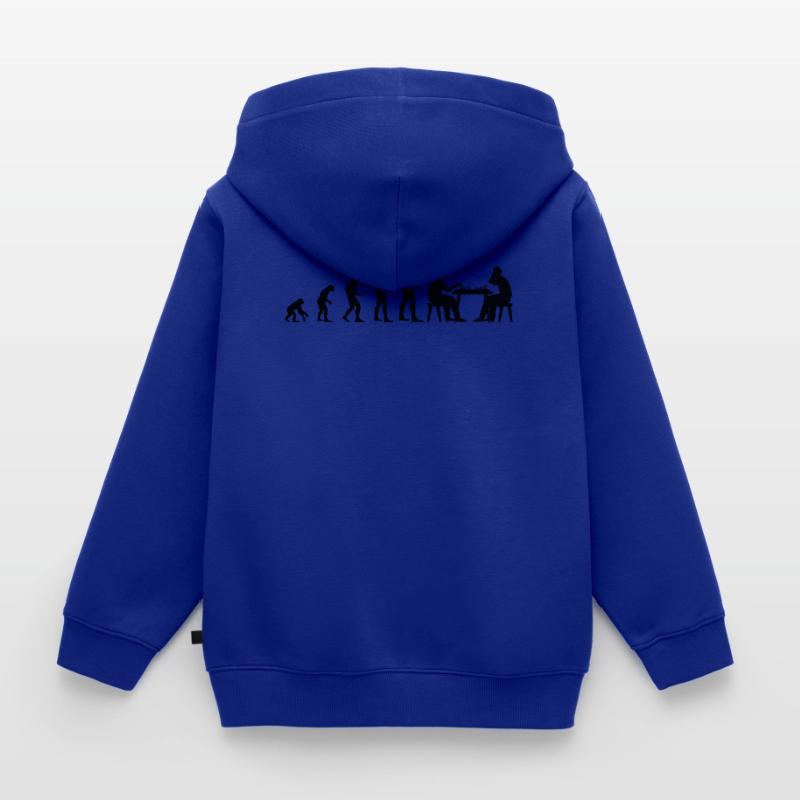 Évolution d’échecs Évolution Sweat Premium à capuche zippé enfant bio