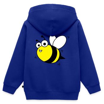 Hummel - Kinder Premium Organic Zip Hoodie - Royalblau - Hinten - AI Model Kid Male (0cm)
