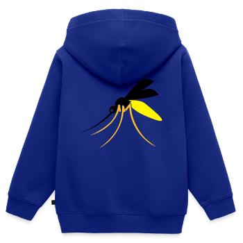 Mücke - Kinder Premium Organic Zip Hoodie - Royalblau - Hinten - AI Model Kid Male (0cm)