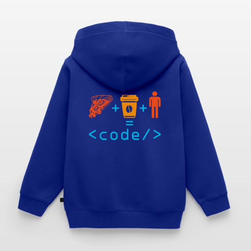 Programmierer Programmierer Computer Nerd Geek Codierung Lustig Kinder Premium Organic Zip Hoodie