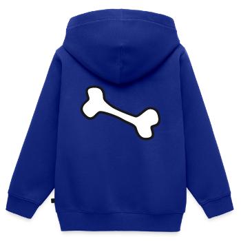 Taxi - os - Sweat Premium à capuche zippé enfant bio - bleu roi - Dos - AI Model Kid Male (0cm)