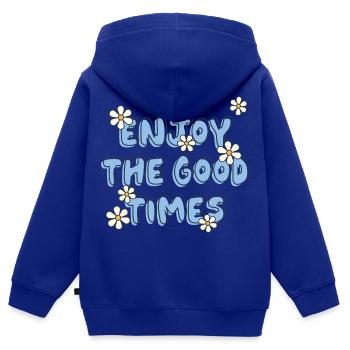 Enjoy The Good Times - Kinder Premium Organic Zip Hoodie - Royalblau - Hinten - AI Model Kid Male (0cm)