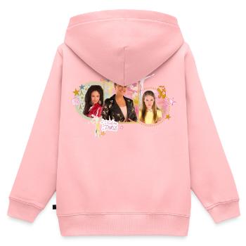 Find me in Paris Ballerinas - Kinder Premium Organic Zip Hoodie - Rosa - Hinten - AI Model Kid Female (0cm)
