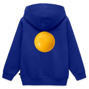 Spiegelei Kostüm Eigelb Für Frühstück Brunch Liebe - Kinder Premium Organic Zip Hoodie - Royalblau - Hinten - AI Model Kid Male (0cm)