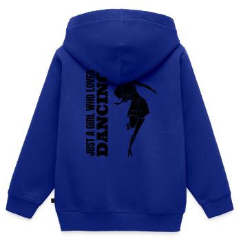 Tänzerin Tanzen Frau Tanzsport Mädchen Geschenk - Kinder Premium Organic Zip Hoodie - Royalblau - Hinten - AI Model Kid Male (0cm)