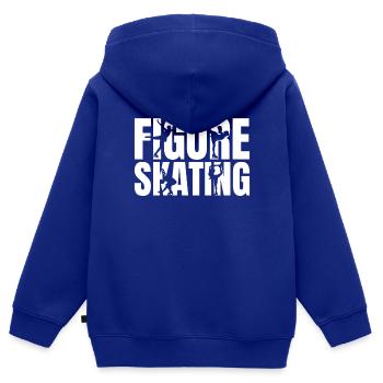 Eiskunstlauf Eiskunstlauf - Kinder Premium Organic Zip Hoodie - Royalblau - Hinten - AI Model Kid Male (0cm)