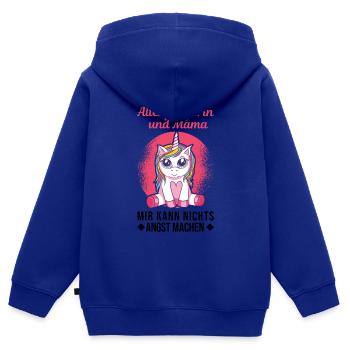 Altenpflegerin und Mama Altenheim - Kinder Premium Organic Zip Hoodie - Royalblau - Hinten - AI Model Kid Male (0cm)