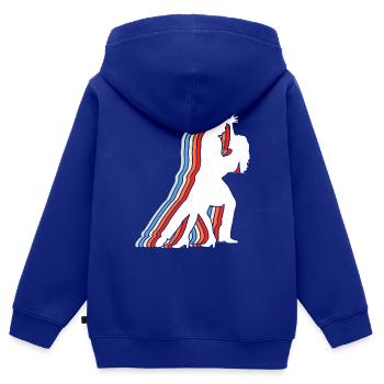 Gesellschaftstänze Partnertanz - Kinder Premium Organic Zip Hoodie - Royalblau - Hinten - AI Model Kid Male (0cm)