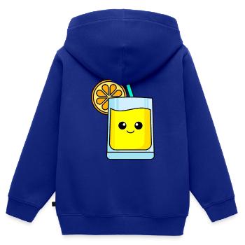 Limonade Comic - Kinder Premium Organic Zip Hoodie - Royalblau - Hinten - AI Model Kid Male (0cm)