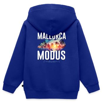 Mallorca Modus - Kinder Premium Organic Zip Hoodie - Royalblau - Hinten - AI Model Kid Male (0cm)