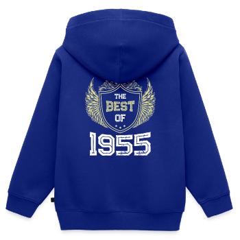 1955 best of - Kinder Premium Organic Zip Hoodie - Royalblau - Hinten - AI Model Kid Male (0cm)