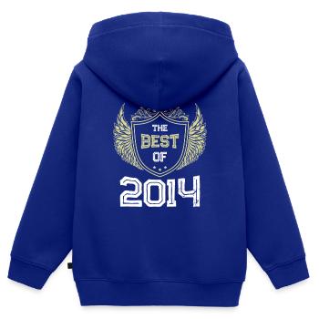 2014 best of - Kinder Premium Organic Zip Hoodie - Royalblau - Hinten - AI Model Kid Male (0cm)