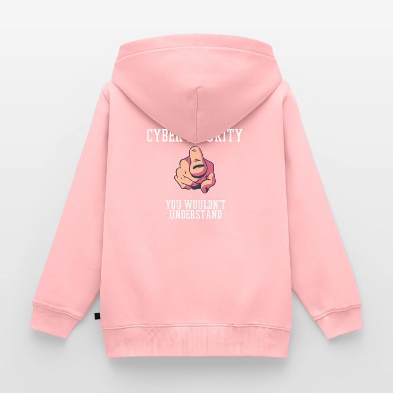Cybersecurity - IT Security Computer Scientist Kids Premium Organic Zip-up Hoodie