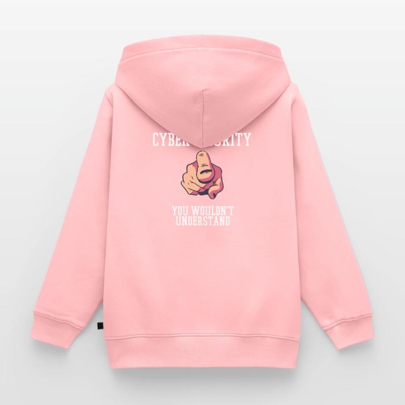 Cybersecurity - IT Security Computer Scientist Kids Premium Organic Zip-up Hoodie