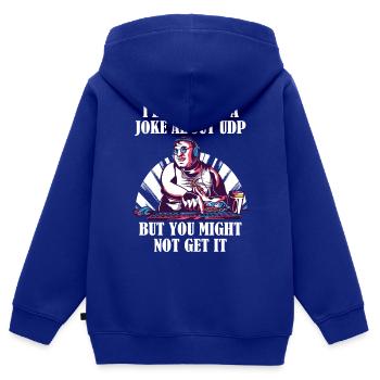 Cybersecurity - IT Security Computer Scientist - Kids Premium Organic Zip-up Hoodie - royal blue - Back - AI Model Kid Male (0cm)