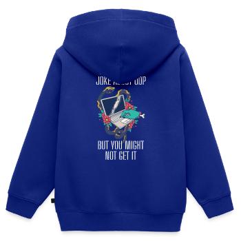 Cybersecurity - IT-Sicherheit Informatiker - Kinder Premium Organic Zip Hoodie - Royalblau - Hinten - AI Model Kid Male (0cm)