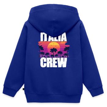 Italia Urlaub - Kinder Premium Organic Zip Hoodie - Royalblau - Hinten - AI Model Kid Male (0cm)