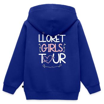 Lloret De Mar Girls Tour - Kinder Premium Organic Zip Hoodie - Royalblau - Hinten - AI Model Kid Male (0cm)