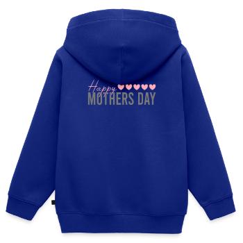 happy mothers day - Kinder Premium Organic Zip Hoodie - Royalblau - Hinten - AI Model Kid Male (0cm)