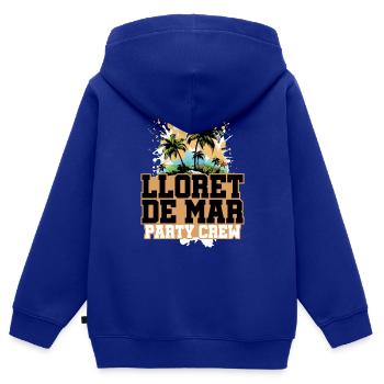 Lloret De Mar Party Crew Holiday - Kids Premium Organic Zip-up Hoodie - royal blue - Back - AI Model Kid Male (0cm)