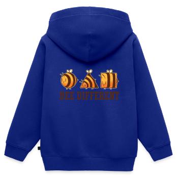 Bee Different Beekeeper Hive Beekeeping Honey Bee - Kinder Premium Organic Zip Hoodie - Royalblau - Hinten - AI Model Kid Male (0cm)