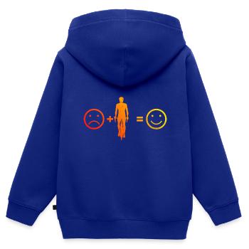 Cycling Cycling Ladies Cycling Cycling - Kids Premium Organic Zip-up Hoodie - royal blue - Back - AI Model Kid Male (0cm)