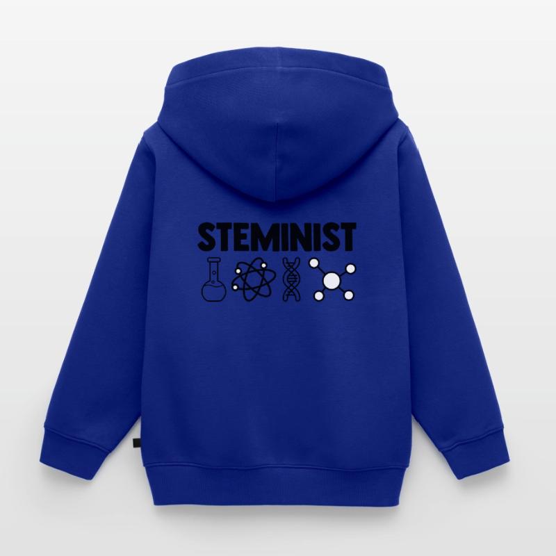 Steminist Software Developer Coder Nerd Conmputer Kinder Premium Organic Zip Hoodie