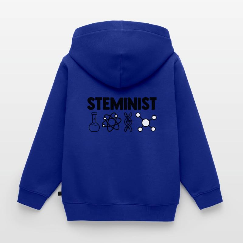 Steminist Software Developer Coder Nerd Conmputer Kinder Premium Organic Zip Hoodie