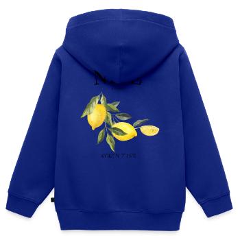 Nizza - Frankreich - Cote d'azur - Geschenk - Kinder Premium Organic Zip Hoodie - Royalblau - Hinten - AI Model Kid Male (0cm)