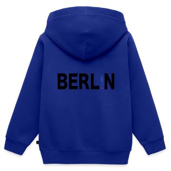 Berlin Souvenir Deutschland Geschenk Skyline - Kinder Premium Organic Zip Hoodie - Royalblau - Hinten - AI Model Kid Male (0cm)
