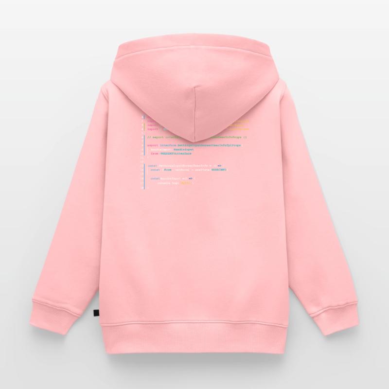 Code des programmeurs dans React Sweat Premium à capuche zippé enfant bio