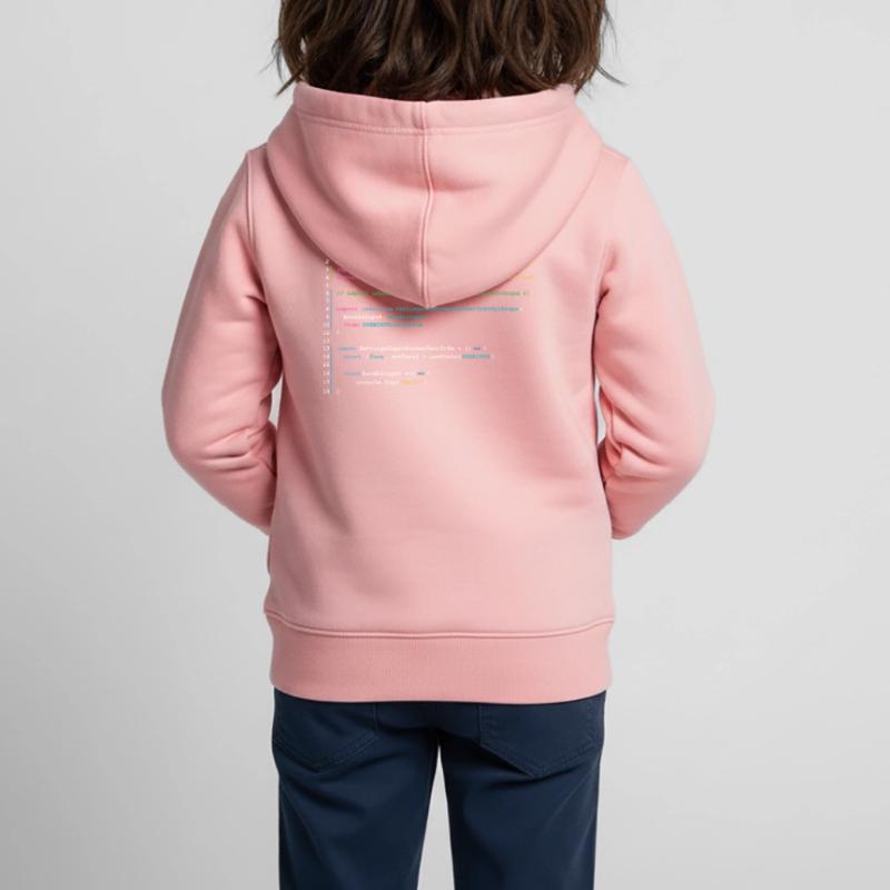 Code des programmeurs dans React Sweat Premium à capuche zippé enfant bio