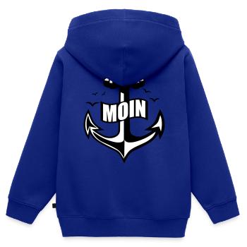 106 MOIN anchor seagulls - Kids Premium Organic Zip-up Hoodie - royal blue - Back - AI Model Kid Male (0cm)
