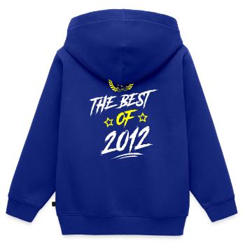 2012 best of - Kinder Premium Organic Zip Hoodie - Royalblau - Hinten - AI Model Kid Male (0cm)