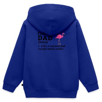 Flamingo Pink Flamingo Flamingo Geschenk - Kinder Premium Organic Zip Hoodie - Royalblau - Hinten - AI Model Kid Male (0cm)