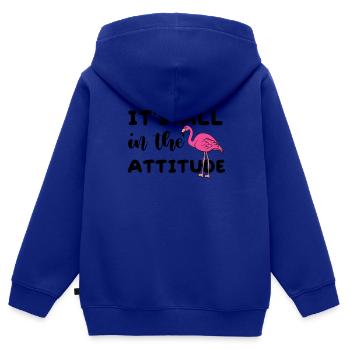 Flamingo Pink Flamingo Flamingo Geschenk - Kinder Premium Organic Zip Hoodie - Royalblau - Hinten - AI Model Kid Male (0cm)