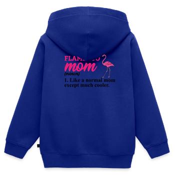 Flamingo Pink Flamingo Flamingo Geschenk - Kinder Premium Organic Zip Hoodie - Royalblau - Hinten - AI Model Kid Male (0cm)