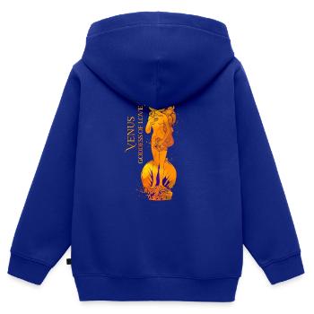 Göttin der Liebe - Venus - Kinder Premium Organic Zip Hoodie - Royalblau - Hinten - AI Model Kid Male (0cm)