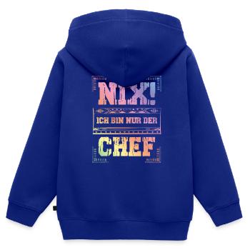 Weltbester Chef - Kinder Premium Organic Zip Hoodie - Royalblau - Hinten - AI Model Kid Male (0cm)