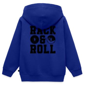 Rack & Roll Cue Sports Billiard Ball Pool Player - Kinder Premium Organic Zip Hoodie - Royalblau - Hinten - AI Model Kid Male (0cm)