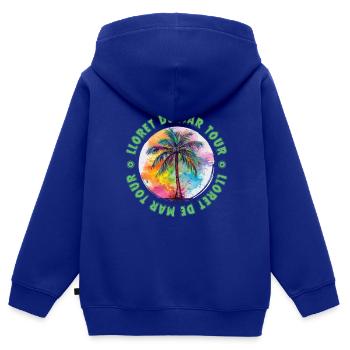 Lloret De Mar Tour Urlaub Plame Bunt - Kinder Premium Organic Zip Hoodie - Royalblau - Hinten - AI Model Kid Male (0cm)