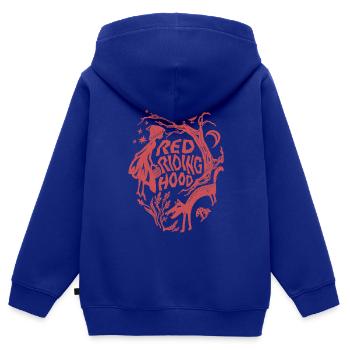 Rotkäppchen Red riding hood - Kinder Premium Organic Zip Hoodie - Royalblau - Hinten - AI Model Kid Male (0cm)