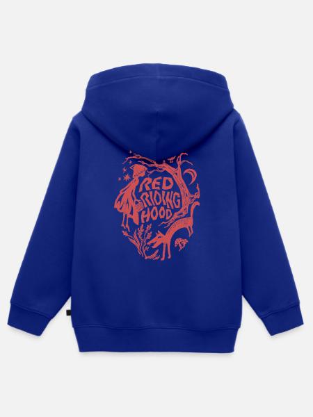 Rotkäppchen Red riding hood - Kinder Premium Organic Zip Hoodie - Royalblau