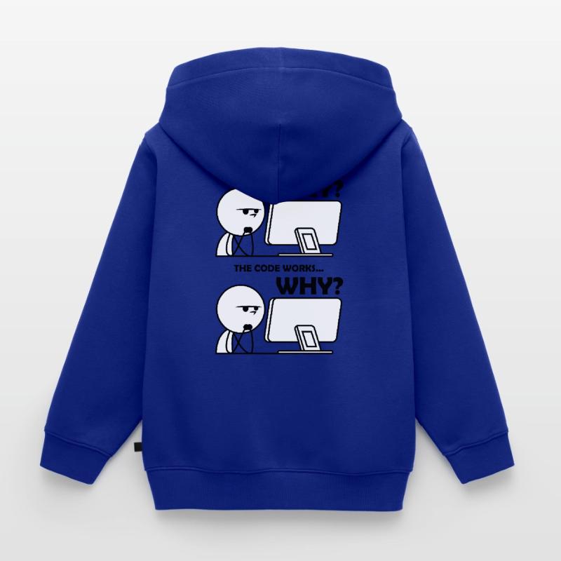 Programming Code Funny Kids Premium Organic Zip-up Hoodie