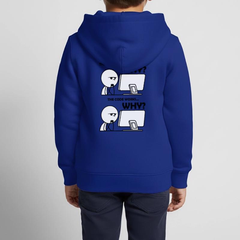 Programming Code Funny Kids Premium Organic Zip-up Hoodie