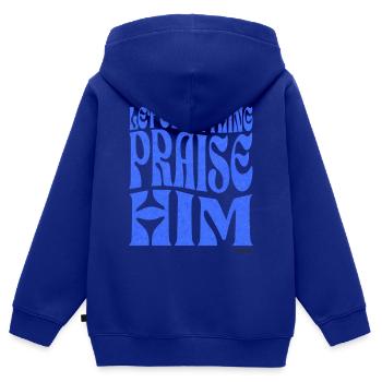 Christianity Christian Bible Verse - Kids Premium Organic Zip-up Hoodie - royal blue - Back - AI Model Kid Male (0cm)