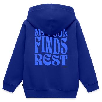 Christianity Christian Bible Verse - Kids Premium Organic Zip-up Hoodie - royal blue - Back - AI Model Kid Male (0cm)