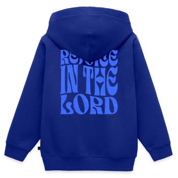 Christianity Christian Bible Verse - Kids Premium Organic Zip-up Hoodie - royal blue - Back - AI Model Kid Male (0cm)